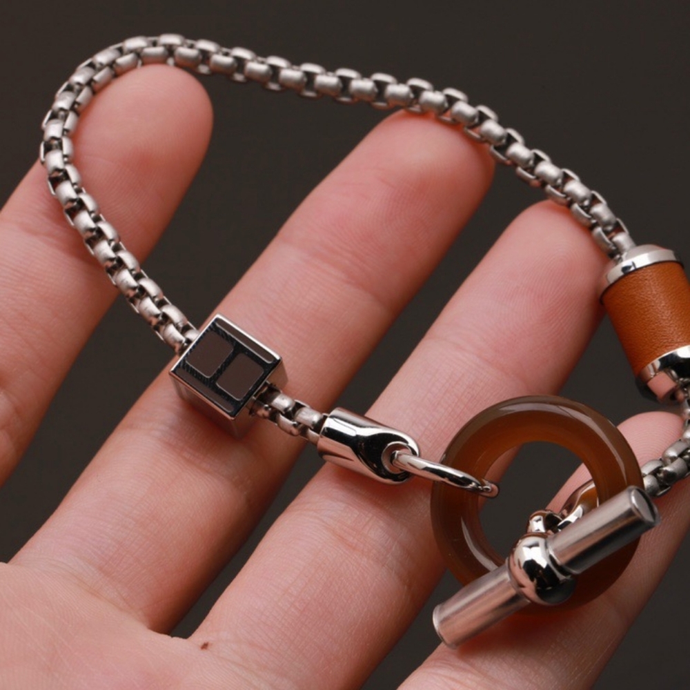 Hermes Meli Melo Buffalo Horn Necklace Bracelet